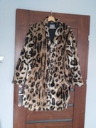 Lindex sztuczne uniwersalne futerko w panterkę roz XL