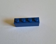 LEGO oryginalny element 3010 Cegła 1x4, kolor ciemno niebieski (Dark Blue)