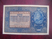 BANKNOT POLSKA 100 Marek Polskich 1919 r. seria V