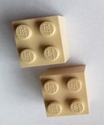 LEGO KLOCEK 3003 KOSTKA 2X2 PIASKOWY - 2 SZTUKI