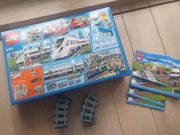 LEGO CITY SUPERSZYBKI POCIĄG PASAŻERSKI 60051 + dodatkowe tory !!!