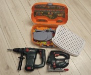 Zestaw narzędzi Wiertarka wyrzynarka zabawkowa Parkside Bosch