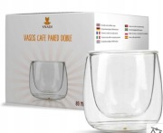 SZKLANKI TERMICZNE 80 ML 4SZT PODWÓJNA ŚCIANKA  ESPRESSO LATTE SHOT 