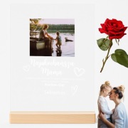 Życzenia na Dzień Matki - Druk na szkle - Spersonalizowany Prezent dla Mamy