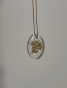 Naszyjnik z żywicy epoksydowej | ręcznie robioną chabryistokrotki 