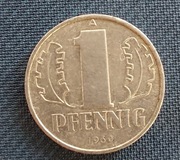 Moneta Niemcy 1 fenig 1960 NRD 