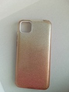 etui Huawei Y5P plecki brokat brokatowe różowe róż + gratis