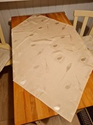 Obrus serweta serwetka na stół wigilijny liście złoty kremowy bieżnik święt