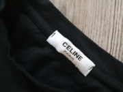 CELINE__czarny t-shirt  print__BDB___36/38