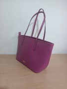 Ciemno malinowa torebka typu shopper firmy Aldo używana stan bardzo dobry