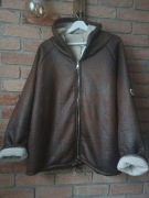 Kurtka z kapturem , kożuszek ekologiczny