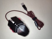 Mysz przewodowa dla graczy metalowa z regulacją wielkości