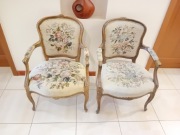 Fotele styl ludwikowski szt.2,gobelin antyk