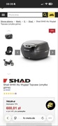 Shad SH40 Alu Wygląd Topcase kufer na motor