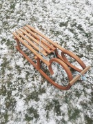 sanki drewniane baranie rogi 