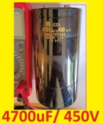 KONDENSATOR ELEKTROLITYCZNY 4700 MFD (uF) 450V FALOWNIK PA