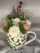 Candle flower box świąteczny.