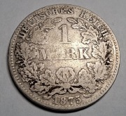 Moneta 1 Marka 1875 B Niemcy srebro 