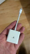 Adapter Lightning 2w1 – USB + ładowanie (audio, mikrofon) iPhone