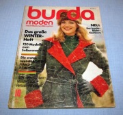 Burda Moden 10/1973 + wykroje Vintage Moda szycie krawiectwo