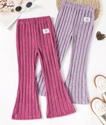 Nowe spodnie dzwony prążek 116/122  Zestaw 2 pary