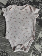 F&F body pudrowy róż w kwiaty r. 62-68 cm 