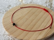 Bransoletka ochronna z Turmalinem na czerwonym sznurku