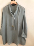SZARA JEDWABNA KOSZULA MASSIMO DUTTI   44 XXL CENA ZAKUPU 69,95 euro