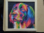 Obraz haft diamentowy pies