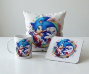 Sonic the Hedgehog gra film prezent dla gracza geeka dziecka zestaw podusz