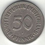 Niemcy RFN 50 pfennig 1950 F - nr 1