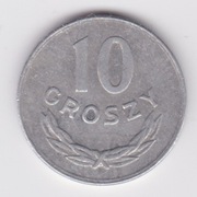 10 groszy z 1977, aluminium