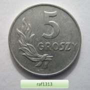 Polska - PRL - 1949 - 5 groszy (aluminium)