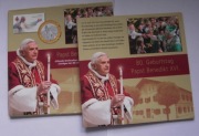 JP2 4x COIN-FDC WIZYTA NIEMCY 1980 + BENEDYKT 2x FOLDERY + MONETY
