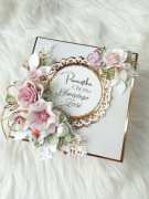 Drewniane pudełko PREMIUM na Chrzest Święty, pamiątka chrztu, prezent 