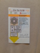 Bilet komunikacji miejskiej - PRAGA / CZECHY 20Kc 3 strefy/90 min z 2006r