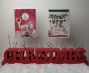 Stojak świąteczny na kartki pocztowe CHRISTMAS