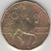 Czechy 20 koron 1993 26 mm nr 2