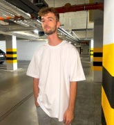 Basic gładki t-shirt 100% bawełna oversize