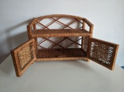 Wiklinowa mini szafka, półka na klucze akcesoria do zawieszenia