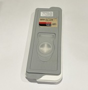 Foremka na lód z sylikonową pokrywką – 12 kostek, biały , szara pokrywka