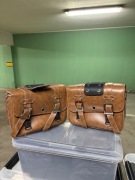 Torba motocyklowa brązowa x2. Nowe