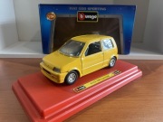Burago 1:24 Fiat Cinquecento Sporting pudełko jak NOWY