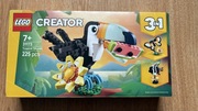 Nowe LEGO Creator 3 w 1 Dzikie zwierzęta: Tropikalny tukan 31173