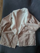 kożuch różowy jesień/zima 44