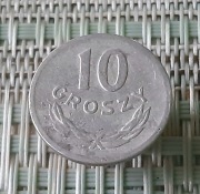 10 gr 1962r , stan obiegowy .