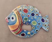 Magnes na lodówkę akrylowy RYBA otwieracz Cretaquarium Kreta Grecja.(32)