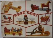 Drewniane zabawki ludowe CZYSTA, RZADKOŚĆ