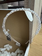 Opaska ślubna Vezzi - dwa rzędy kryształów