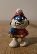 Schleich smerf papa smerf święty Mikołaj z workiem prezentów figurka 1981 r
